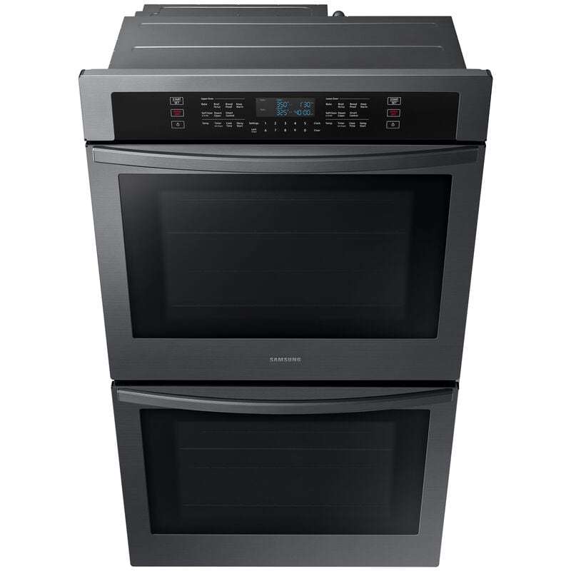 Samsung NV51T5511DG 30 in. 10.2 cu. ft. Smart Top Control Electric Double Wall Oven - Fingerprint Resistant Black Stainless Steel