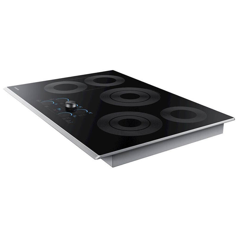Samsung NZ30K7570RS 30 in. 5-Burner Smart Electric Cooktop with Simmer Burner & Power Burner - Stainless Steel