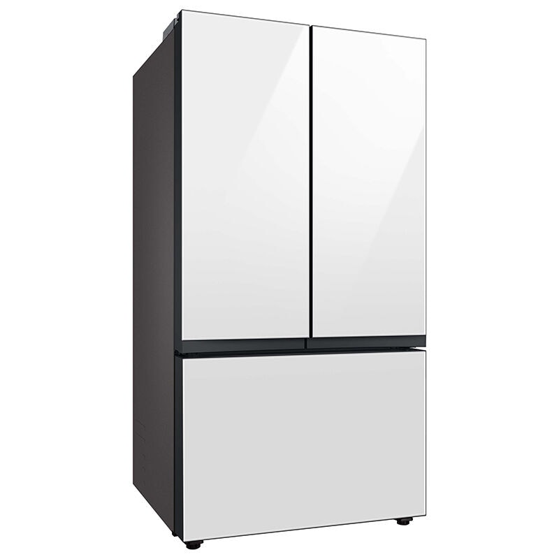 Samsung RF30BB620012 Bespoke 36 in. 30.1 cu. ft. Smart French Door Refrigerator with Internal Water AutoFill Pitcher - White Glass