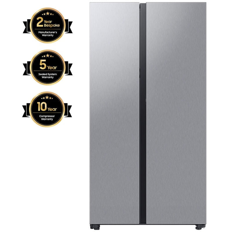 Samsung RS23CB7600QL Bespoke 36 in. 22.6 cu. ft. Smart Counter Depth Side-by-Side Refrigerator with Internal Water Dispenser - Stainless Steel