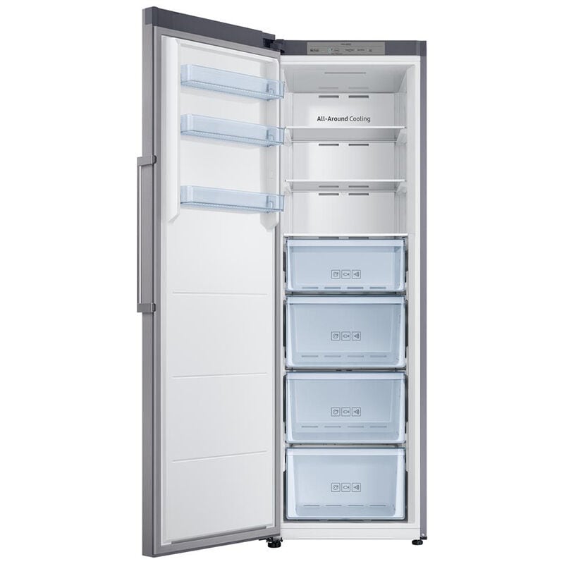 Samsung RZ11M7074SA 24 in. 11.4 cu. ft. 4-Drawers Upright Freezer with Adjustable Shelves - Stainless Steel Look