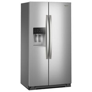 Whirlpool 36 in. 20.8 cu. ft. Counter Depth Side-by-Side Refrigerator with Ice & Water Dispenser - Fingerprint Resistant Stainless Steel