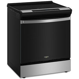 Whirlpool 30 in. 6.4 cu. ft. Air Fry True European Convection Slide-In Electric Range with 4 Induction Burners - Stainless Steel