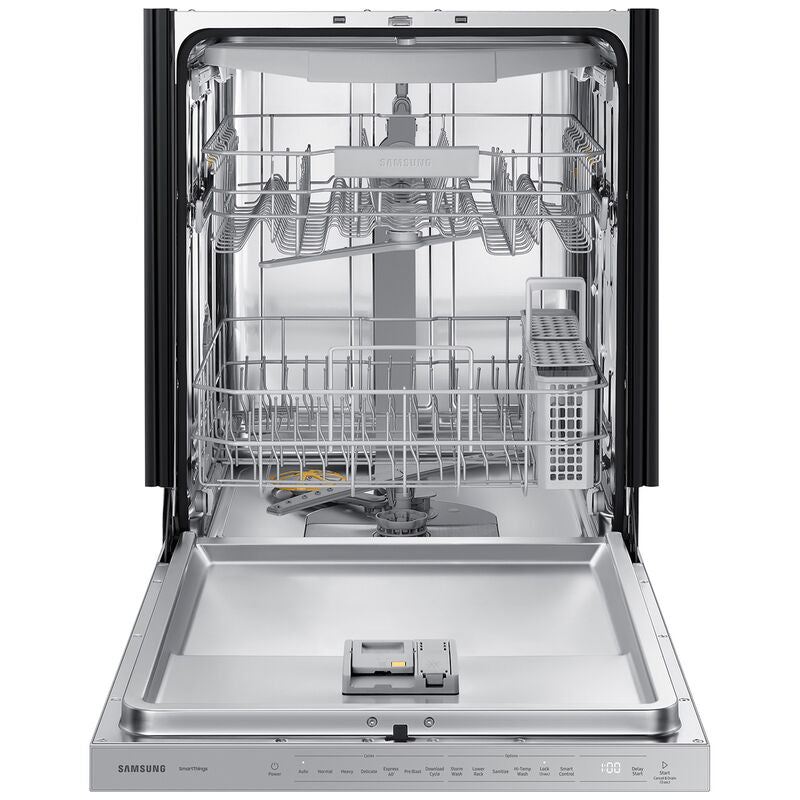 Samsung DW80CG5450SR 24 in. Top Control Smart Dishwasher with 46 dBa Sound Level, 3rd-Rack, AutoRelease & Pocket - Stainless Steel