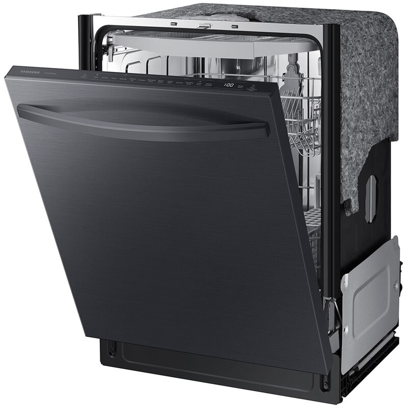 Samsung DW80CG5451MT 24 in. Top Control Smart Dishwasher with 46 dBa Sound Level & 3rd-Rack - Matte Black Steel