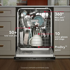 KitchenAid KDPS424SPS 24" Fully Integrated Built-In Dishwasher in PrintedShield Stainless Steel