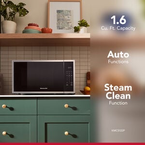 KitchenAid 22 in. 1.5 cu. ft. 1000W Countertop Microwave with Convection & Sensor Cooking - PrintShield Stainless