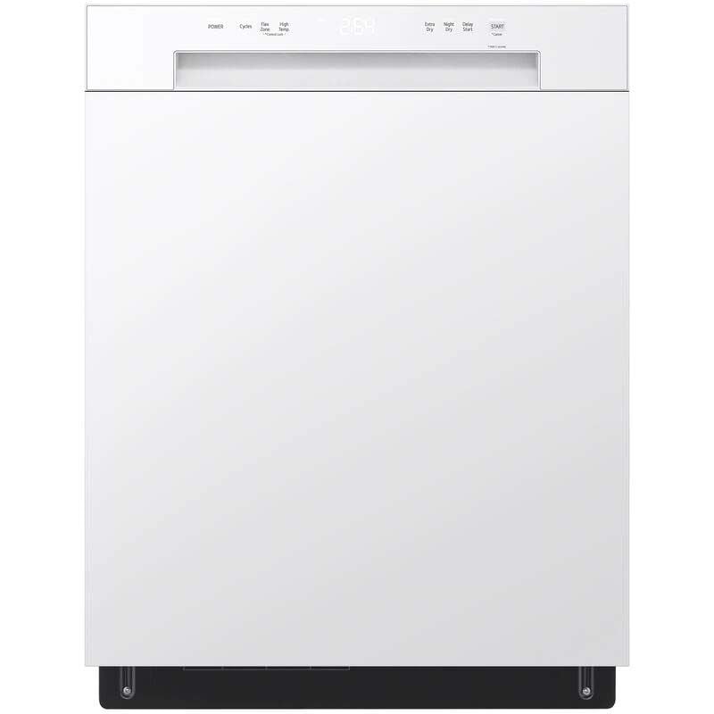 LG LDFC2423W 24 in. Built-In Dishwasher with Front Control, 52 dBA Sound Level, 15 Place Settings & 5 Wash Cycles - White