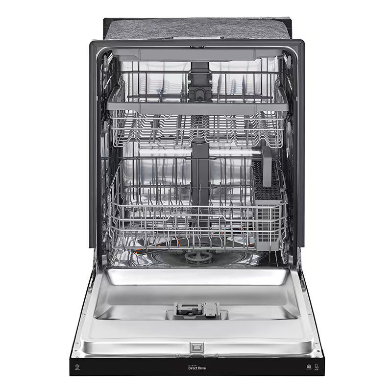 LG LDFN4542B 24 in. Front Control Dishwasher with 48 dBa Sound Level, 3rd-Rack, Dynamic Dry & Pocket - Black