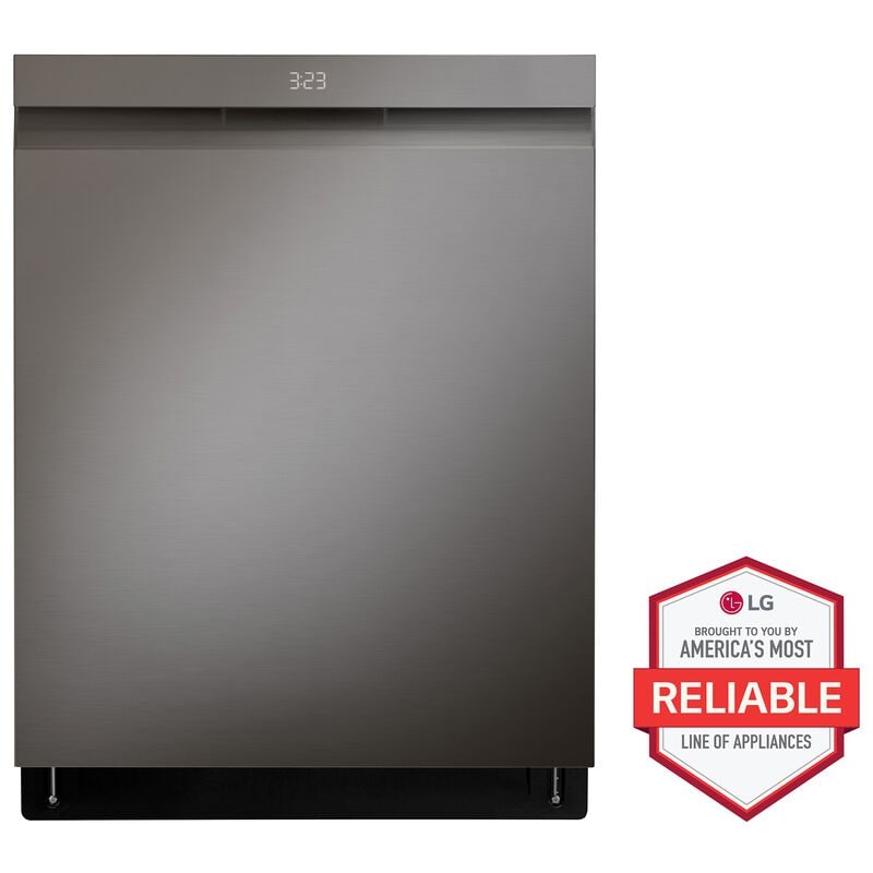 LG LDPH5554D 24 in. Top Control Smart Dishwasher with 46 dBa Sound Level, 3rd-Rack, Dynamic Heat Dry & Pocket - PrintProof Black Stainless Steel