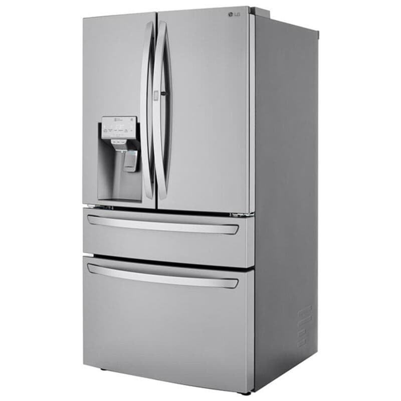 LG LRMDS3006S 36 in. 29.5 cu. ft. Smart 4-Door French Door Refrigerator with Ice & Water Dispenser - PrintProof Stainless Steel