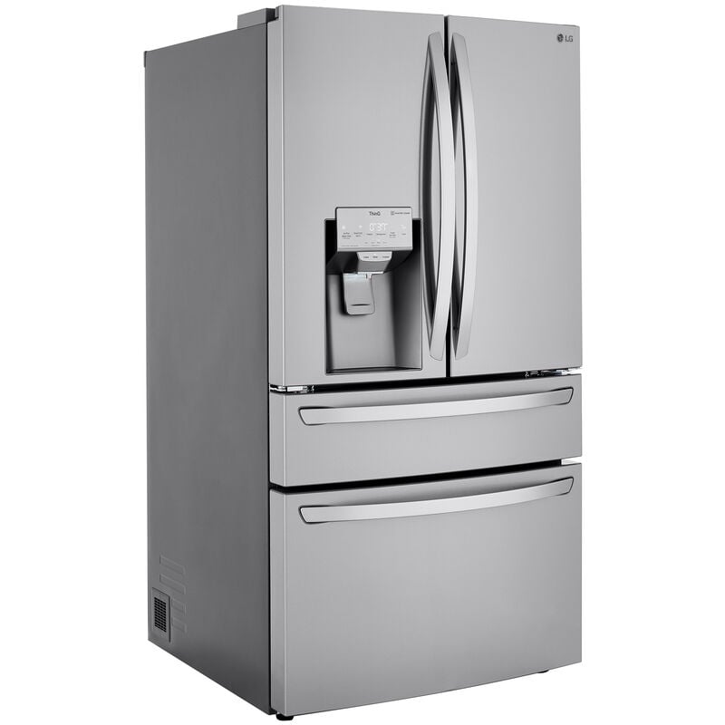 LG LRMXS3006S 36 in. 29.5 cu. ft. Smart 4-Door French Door Refrigerator with Ice & Water Dispenser - Stainless Steel