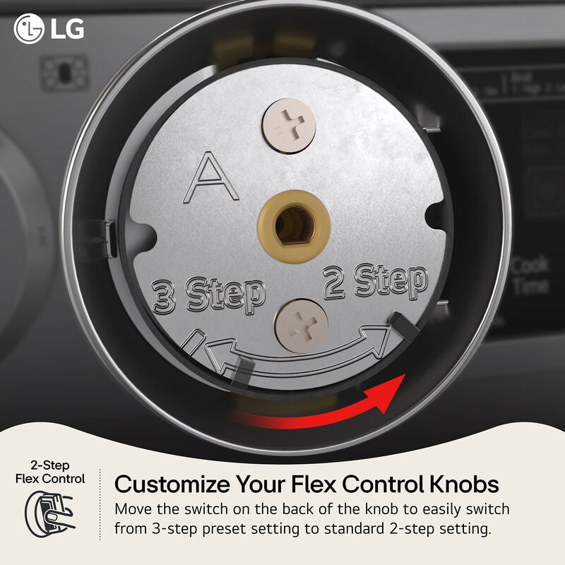 LG LSGL5833Z 30 in. 5.8 cu. ft. Smart Air-Fry Standard Convection Slide-In Gas Range with 5 Sealed Burners & Griddle - Black Stainless Steel