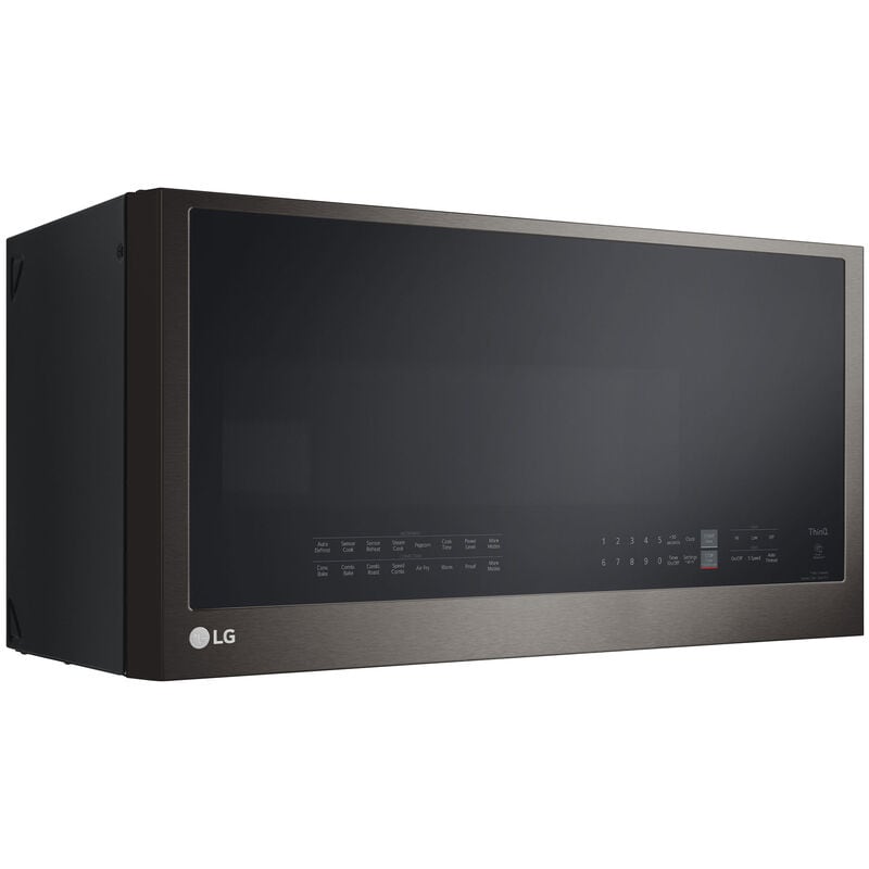 LG MHEC1737D 30 in. 1.7 cu. ft. 950W Smart Over-the-Range Microwave with 300 CFM, Convection & Sensor Cooking - PrintProof Black Stainless Steel