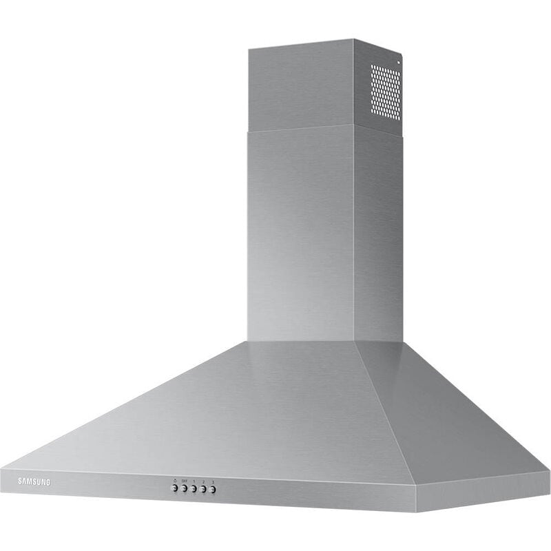 Samsung NK30R5000WS 30 in. Convertible Chimney Style Range Hood with 390 CFM, 3 Fan Speeds & 2 LED Lights - Stainless Steel