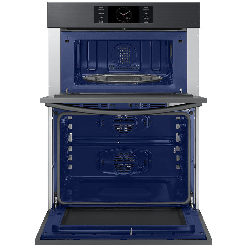 Samsung NQ70CG700DMT Bespoke 30 in. 7.0 cu. ft. Smart Speed/Steam Electric Microwave/Wall Oven Combo with Dual Convection & Sensor Cooking - Matte Black