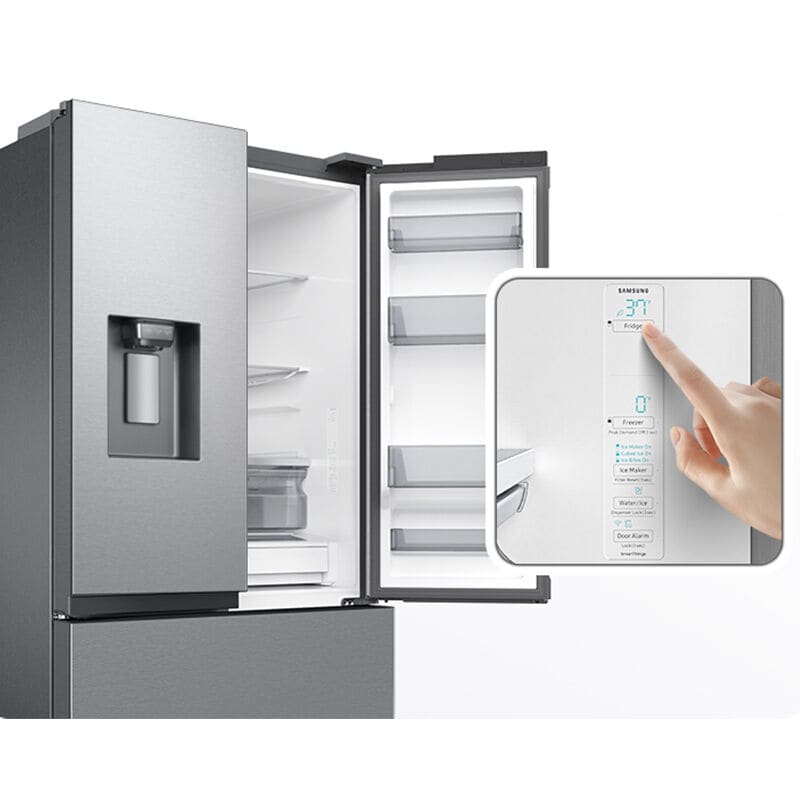 Samsung RF32CG5B10SR 36 in. 30.5 cu. ft. Smart French Door Refrigerator with Ice & Water Dispenser - Fingerprint Resistant Stainless Steel