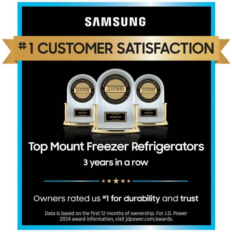 Samsung 28 in. 15.6 cu. ft. Smart Garage Ready Top Freezer Refrigerator - Stainless Steel