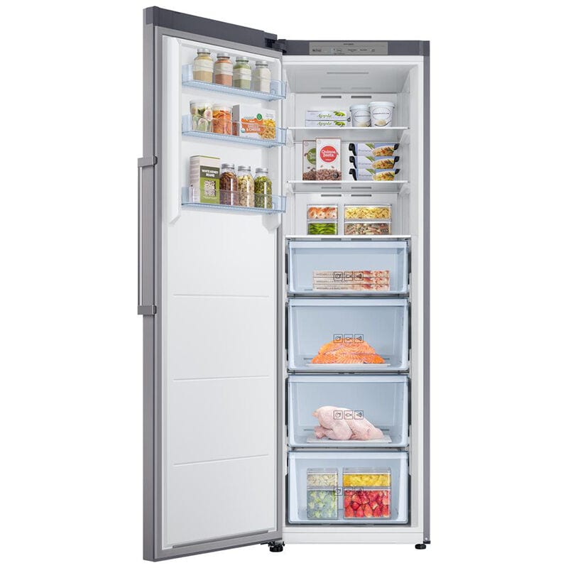 Samsung RZ11M7074SA 24 in. 11.4 cu. ft. 4-Drawers Upright Freezer with Adjustable Shelves - Stainless Steel Look