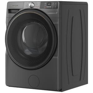 Whirlpool 27 in. 4.5 cu. ft. Smart Stackable Front Load Washer with FreshFlow Vent System, Sanitize & Steam Cycle - Volcano Black