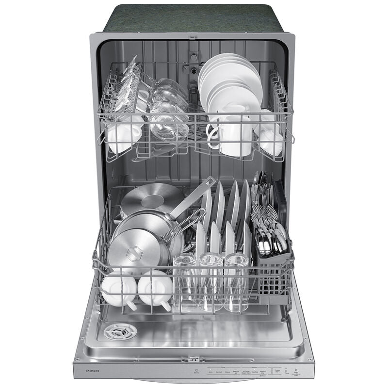 Samsung DW80CG4021SR 24 in. Top Control Dishwasher with 53 dBa Sound Level - Stainless Steel