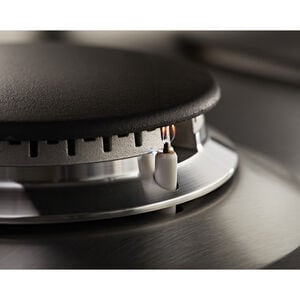 KitchenAid KCGS350ESS 30 in. Gas Cooktop, 5 Sealed Burners - alternate angle 3 | Varouj Appliances
