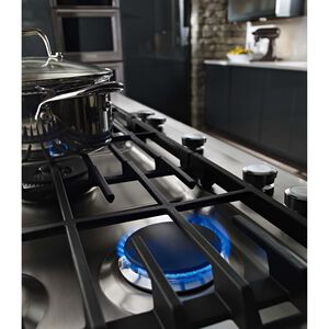 KitchenAid KCGS950ESS 30" Gas Cooktop 5 Sealed Burners Continuous Full Width Cast Iron Grates Stainless Steel