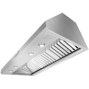 KitchenAid 48 in. Ducted Canopy Pro Style Style Range Hood with 4 Fan Speeds & 4 LED Lights - Stainless Steel