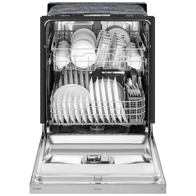 LG LDFN3432T 24 in. Front Control Dishwasher with 50 dBa Sound Level, Dynamic Dry & Pocket - Stainless Steel