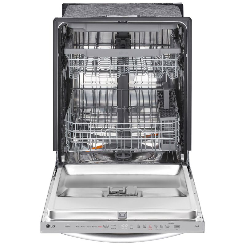 LG LDTH5554S 24 in. Top Control Smart Dishwasher with 46 dBa Sound Level & 3rd-Rack - PrintProof Stainless Steel