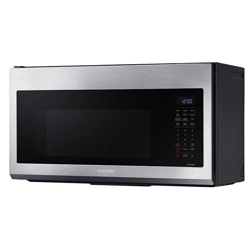 Samsung MC17T8000CS 30 in. 1.7 cu. ft. 950W Smart Over-the-Range Microwave with 300 CFM & Convection Cooking - Stainless Steel