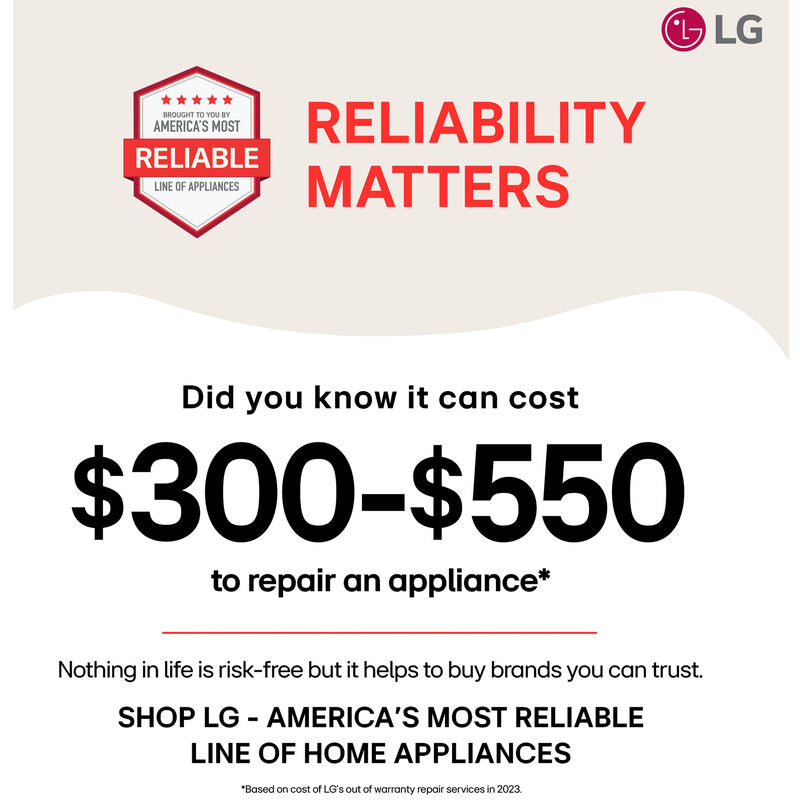 LG MVEF1323F 30 in. 1.3 cu. ft. 1000W Low Profile Smart Over-the-Range Microwave with 400 CFM - PrintProof Stainless Steel