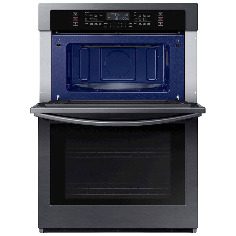 Samsung NQ70T5511DG 30 in. 7 cu. ft. Smart Electric Microwave/Wall Oven Combo with Sensor Cooking - Black Stainless