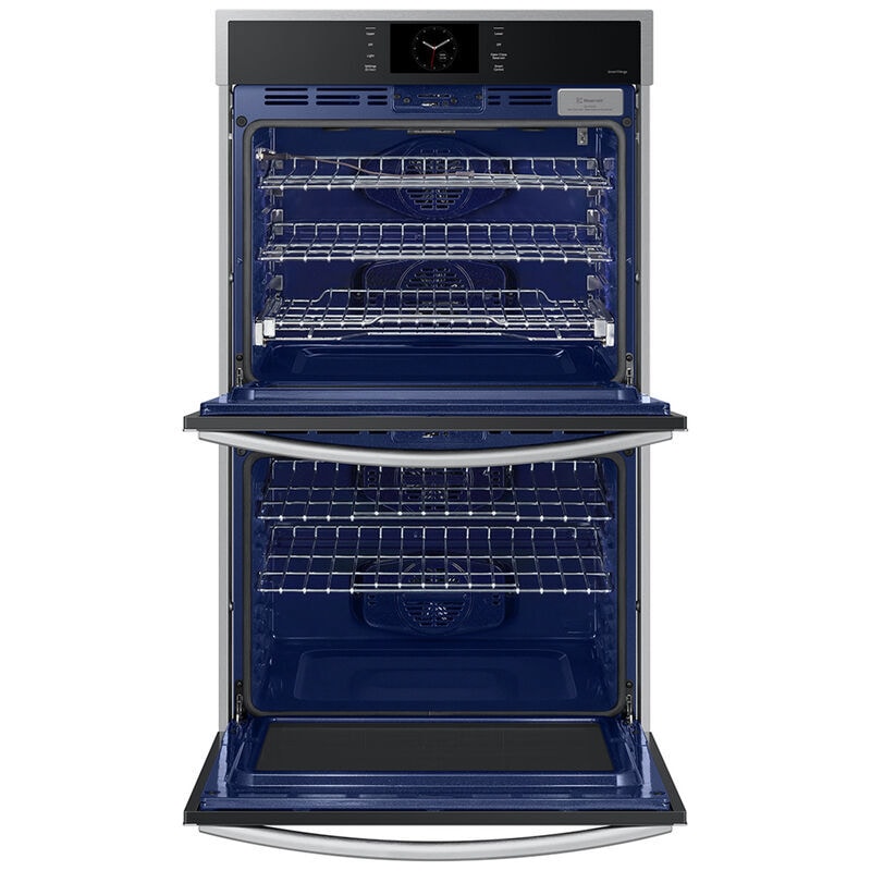 Samsung NV51CG600DSR 30 in. 10.2 cu. ft. Smart Top Control SteamElectric Double Wall Oven with Dual Convection - Stainless Steel