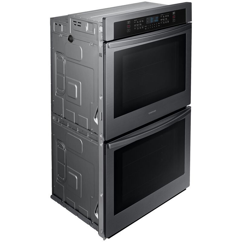 Samsung NV51T5511DG 30 in. 10.2 cu. ft. Smart Top Control Electric Double Wall Oven - Fingerprint Resistant Black Stainless Steel