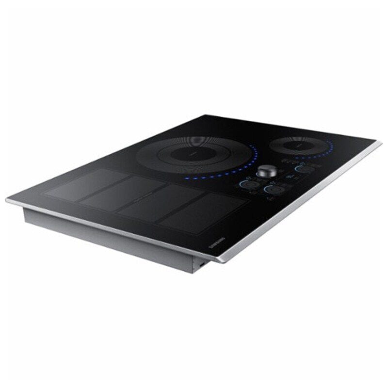 Samsung NZ30K7880US 30 in. 4-Burner Smart Induction Cooktop with Simmer Burner & Power Burner - Stainless Steel