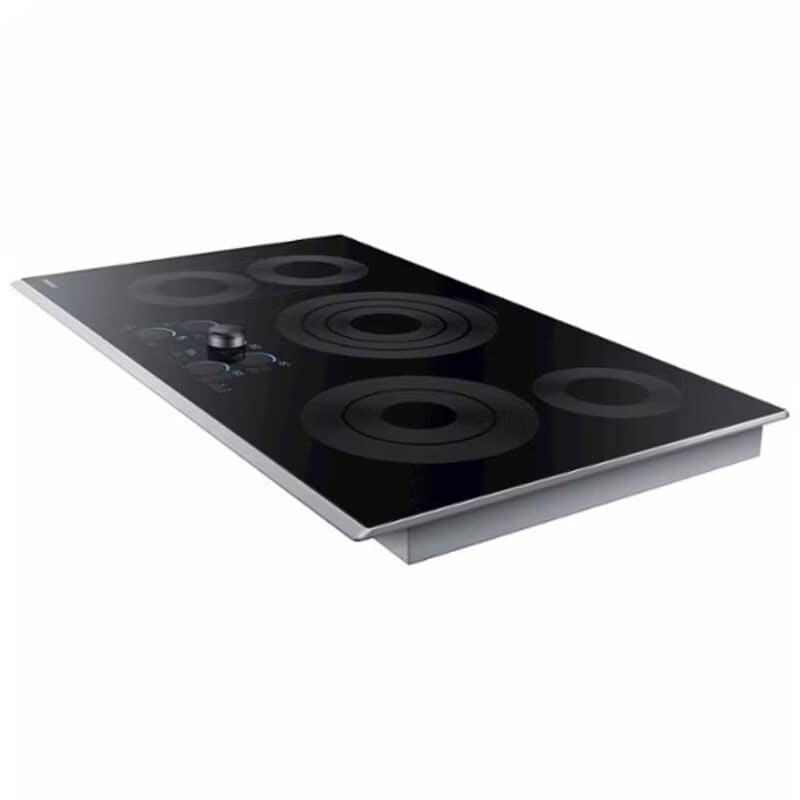 Samsung NZ36K7570RS 36 in. 5-Burner Smart Electric Cooktop with Simmer Burner & Power Burner - Stainless Steel