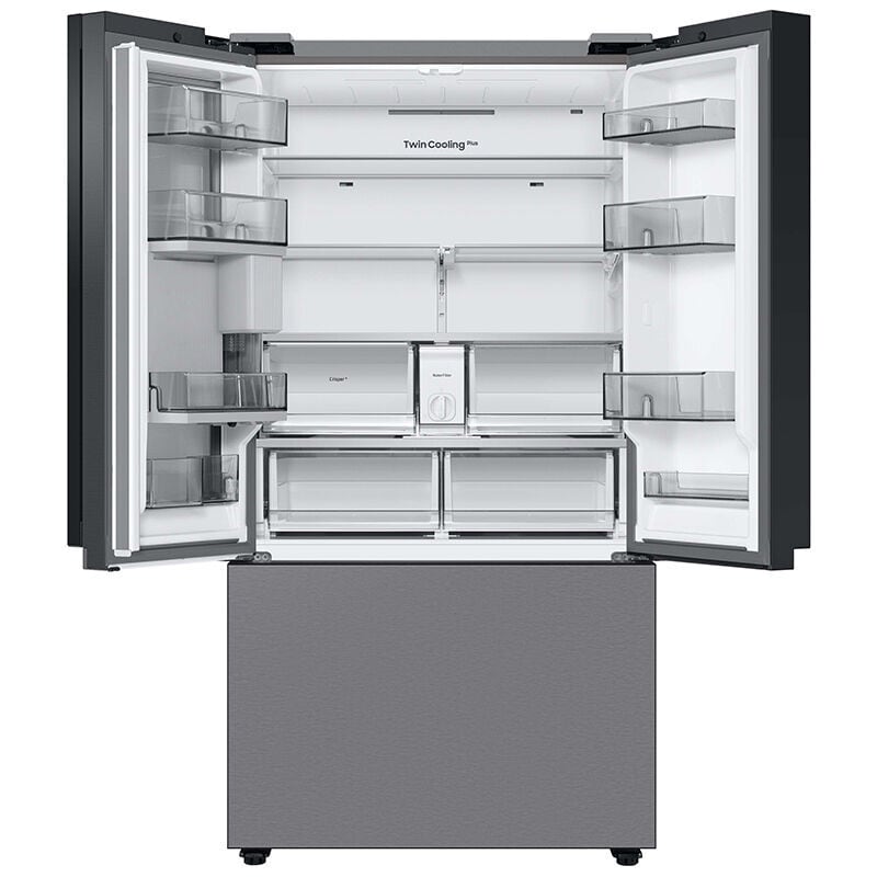 Samsung RF24BB6600QL Bespoke 36 in. 24 cu. ft. Smart Counter Depth French Door Refrigerator with Internal Water Dispenser - Stainless Steel