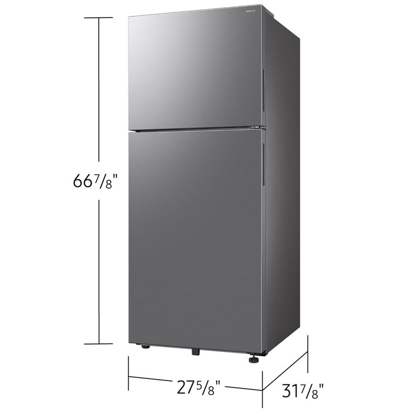 Samsung RT70F18LRSR 28 in. 17.5 cu. ft. Smart Garage-Ready Top Freezer Refrigerator - Fingerprint Resistant Stainless Steel