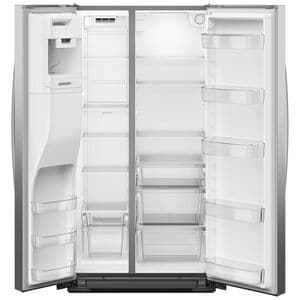 Whirlpool 36 in. 20.8 cu. ft. Counter Depth Side-by-Side Refrigerator with Ice & Water Dispenser - Fingerprint Resistant Stainless Steel