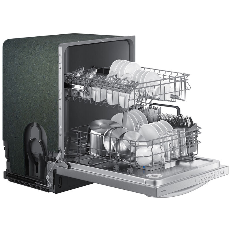 Samsung DW80CG4021SR 24 in. Top Control Dishwasher with 53 dBa Sound Level - Stainless Steel