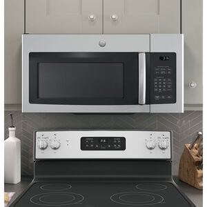 GE JNM3163RJSS - 30 in. 1.6 cu. ft. 950W Over-the-Range Microwave with 300 CFM - Stainless Steel