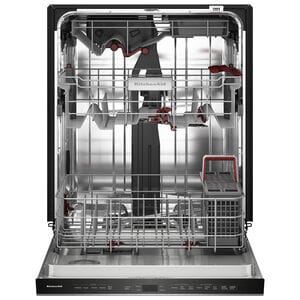 KitchenAid 24 in. Top Control Dishwasher with 44 dBA Sound Level, 3rd-Rack, Advanced ProDry System & Pocket Handle - PrintShield Stainless
