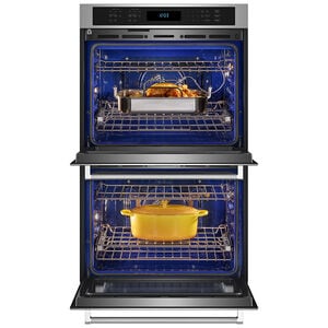 KitchenAid KOED527PSS 27 in. 8.7 cu. ft. Double Electric Wall Oven - alternate angle 4 | Varouj Appliances