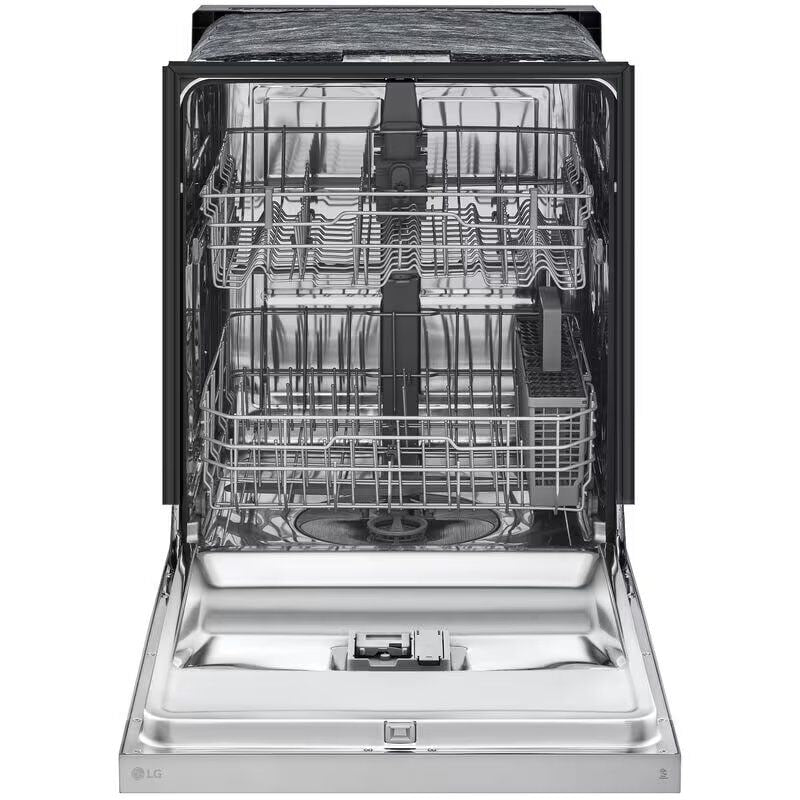 LG LDFC2423V 24 in. Front Control Dishwasher with 52 dBa Sound Level, Dynamic Dry & Pocket - Stainless Steel Look