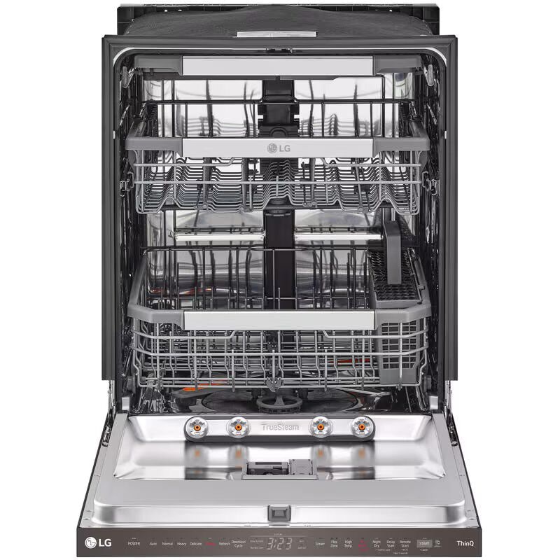 LG LDPH7972D 24 in. Top Control Smart Dishwasher with 42 dBa Sound Level, 3rd-Rack, Dynamic Heat Dry & Pocket - PrintProof Black Stainless Steel