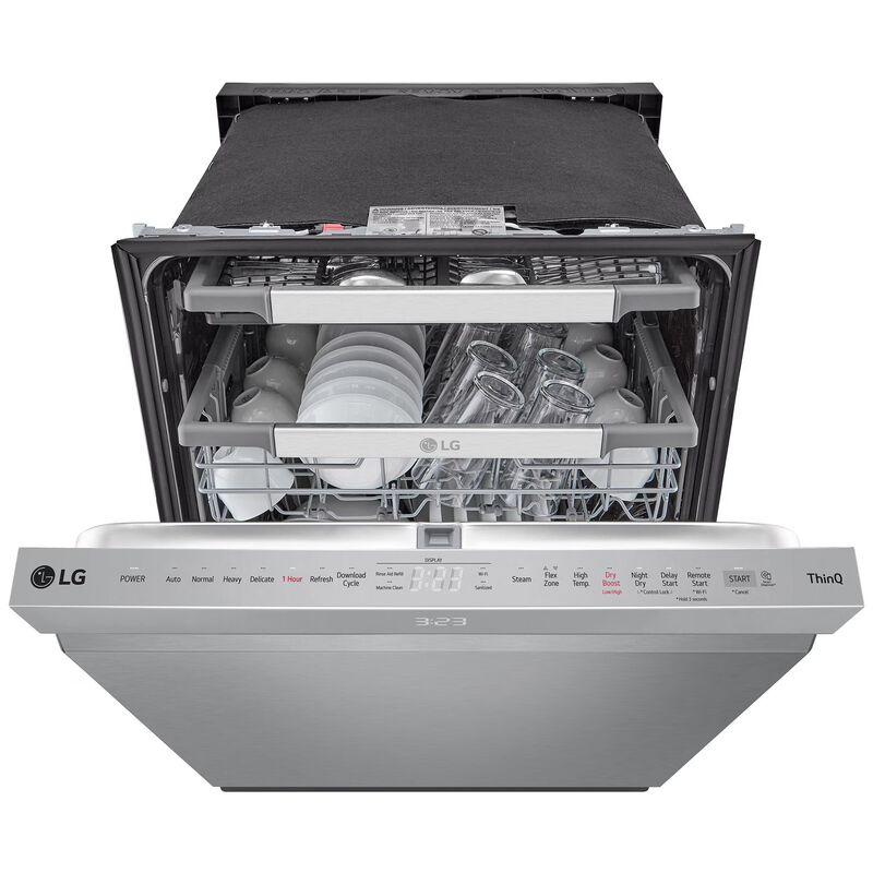 LG LDPH7972S 24 in. Top Control Smart Dishwasher with 42 dBa Sound Level, 3rd-Rack, Dynamic Heat Dry & Pocket - PrintProof Stainless Steel