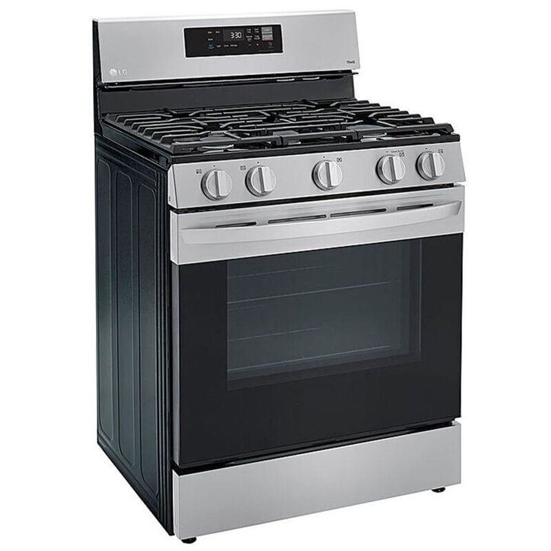 LG LRGL5821S 30 in. 5.8 cu. ft. Smart Gas Range with 5 Sealed Burners - Stainless Steel