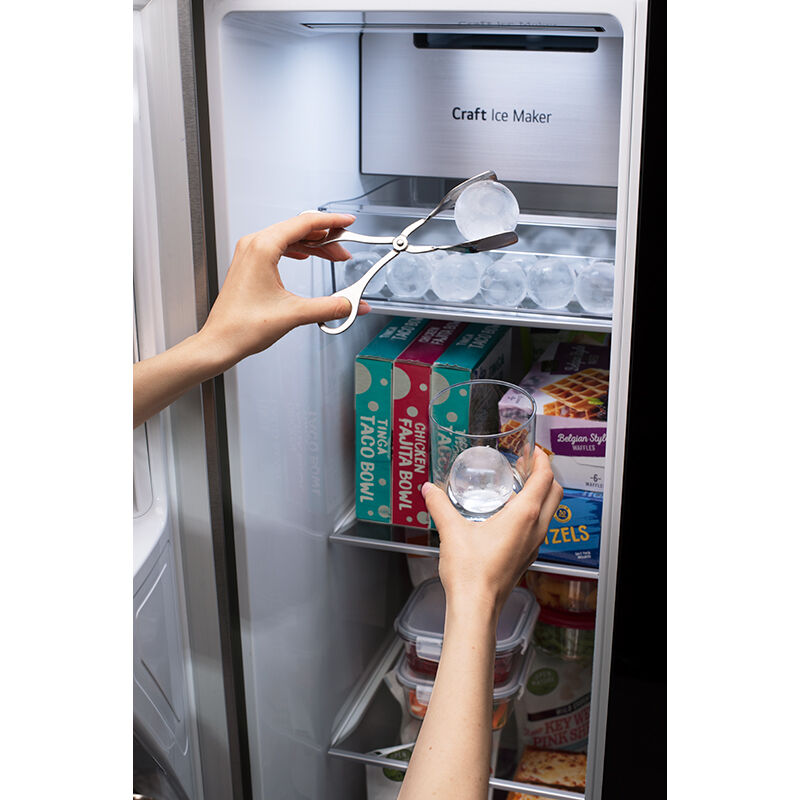 LG LRSOS2706S InstaView36 in. 27.1 cu. ft. Smart Side by Side Refrigerator with Ice & Water Dispenser - PrintProof Stainless Steel