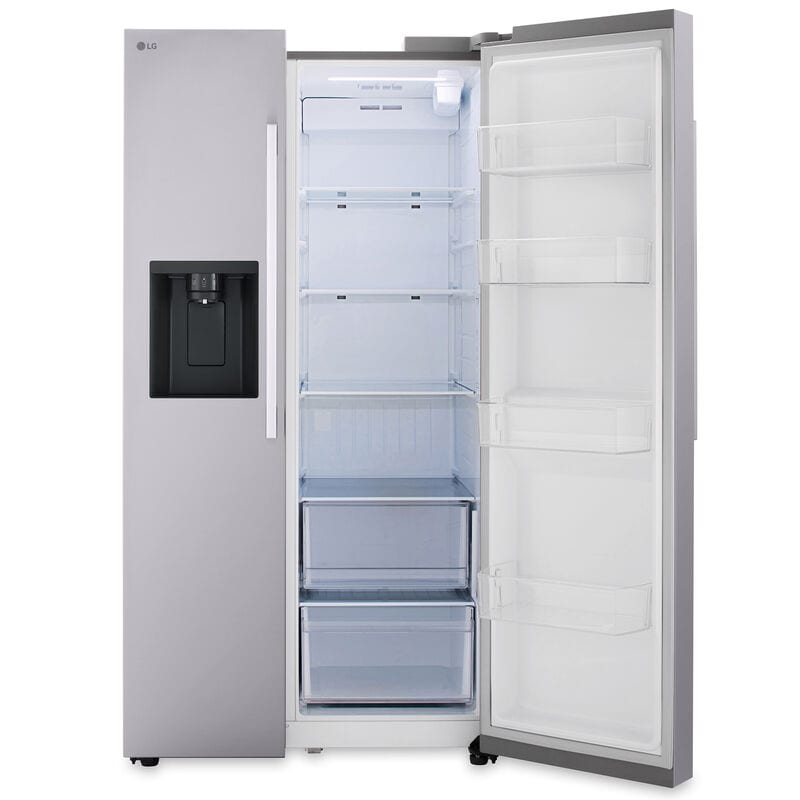 LG LS27T3230S 36 in. 26.6 cu. ft. Smart Side by Side Refrigerator with Ice & Water Dispenser - PrintProof Stainless Steel